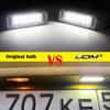 For VW GTi Golf 4 5 6 7 MK4 MK5 MK6 MK7 Passat B7 CC EOS Scirocco Beetle 2PCS LED Number License Plate Lights With Canbus
