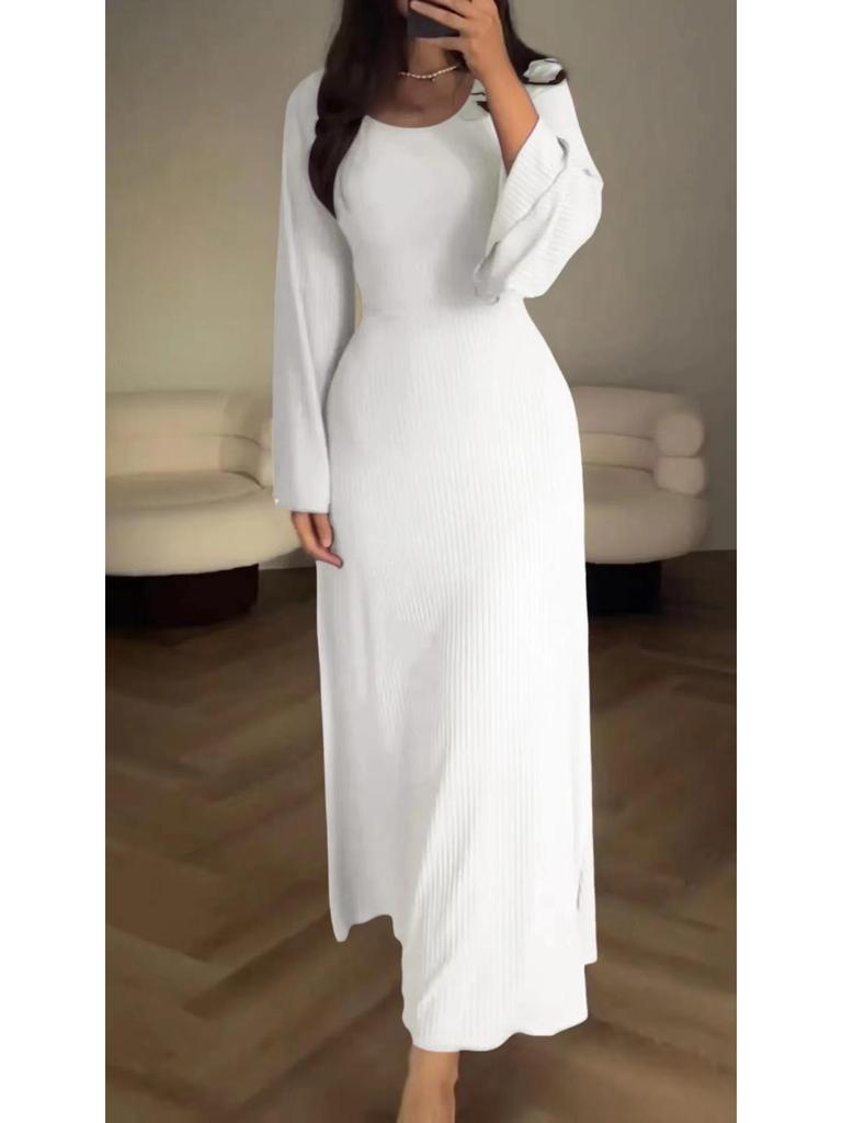 Women's 2024 Spring/Autumn Long-Sleeve Loose Casual Professional Dress