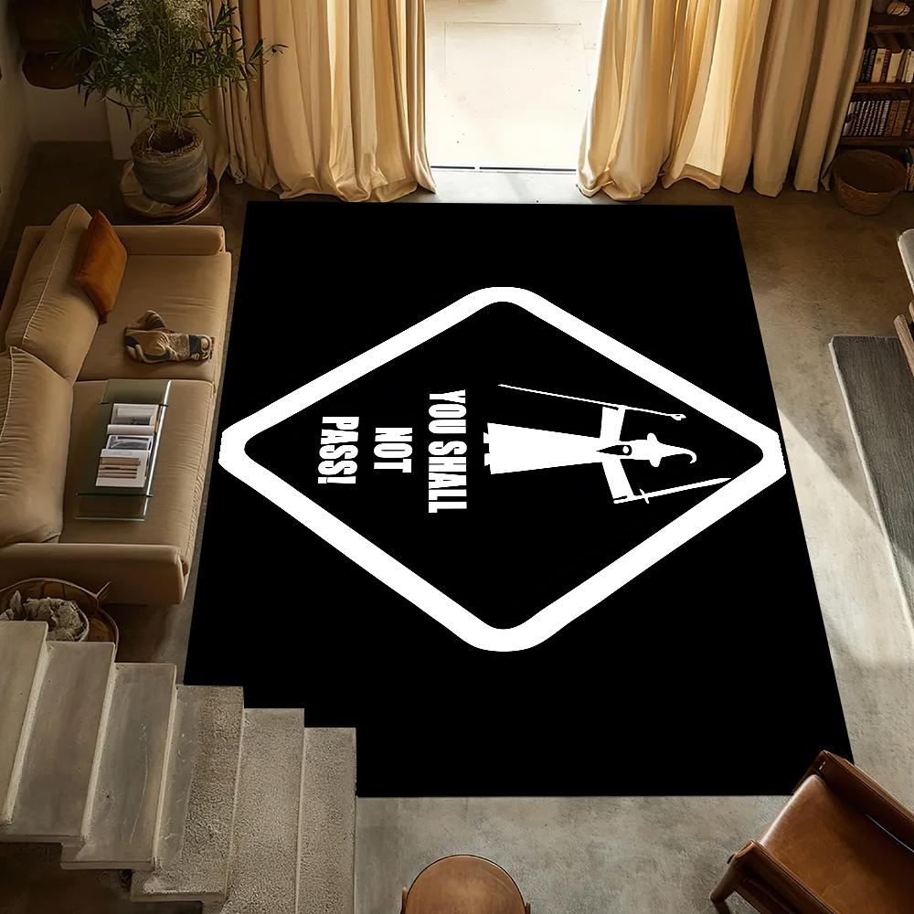 You Shall Not Pass Small Carpet Anti-Slip Kitchen Bedroom Handmade Tufted Rug Carpet Living Room G-GandalfS Entrance Decoration