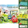 Kinder DIY Puzzle-Bahn Auto Set Spielzeug für kreatives Spielen Geschenk