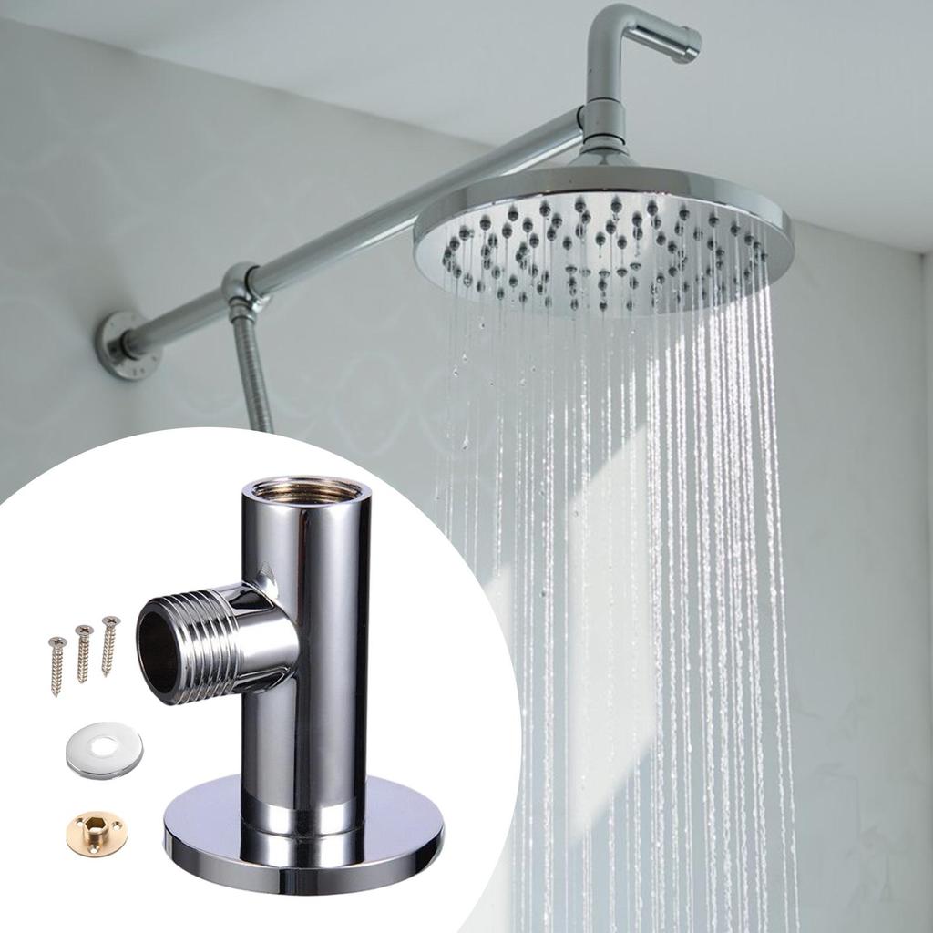 Shower Wall Supply Elbow Shower Hose Connector Wall Mounted Connector Leak-Proof Adapter For Home Bathroom Hotel Replacement