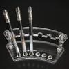1PC Plastic Pencil Holder Display Stand, 6 Slot Pen Eyebrow Stand Makeup Brush Organizer, Desktop Cosmetic Brush Holder
