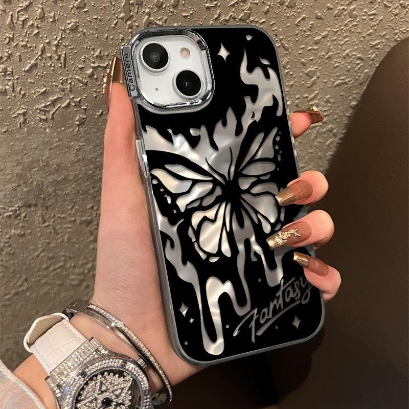 Dreamy Butterfly Water Ripples Suitable for Apple 15 Mobile Phone Case 14promax New 13 Sense IPhone 16