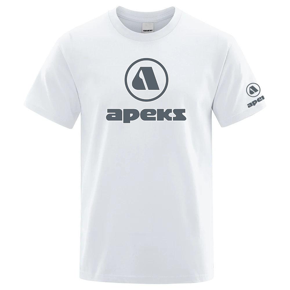 Summer Unisexs Apeks Scuba Diving EquipUnisext Logo Print Casual Solid Color Short Sleeve 2026 Fashionable Comfortable Versatile Top