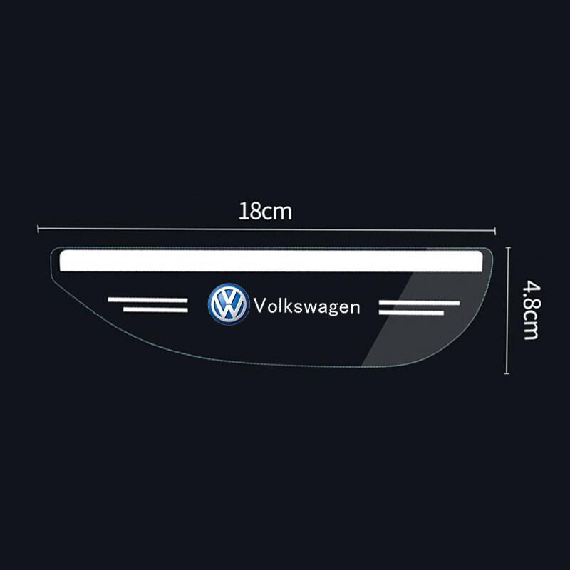 For VOLKSWAGEN VW 2PCS PVC Car Side View Mirror Rain-shield Visor Accessories For Volkswagen Golf Touareg Beetle Jetta Passat Po