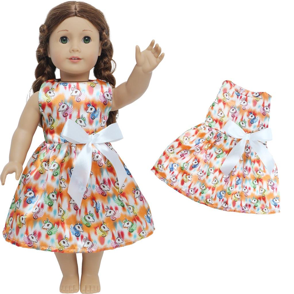 

Платье для кукол 18 дюймов, милая юбка без рукавов, девичья одежда, аксессуары для кукольного домика, наряд для куклы 45 см, аксессуары для девочек, игрушка, подарок на день рождения