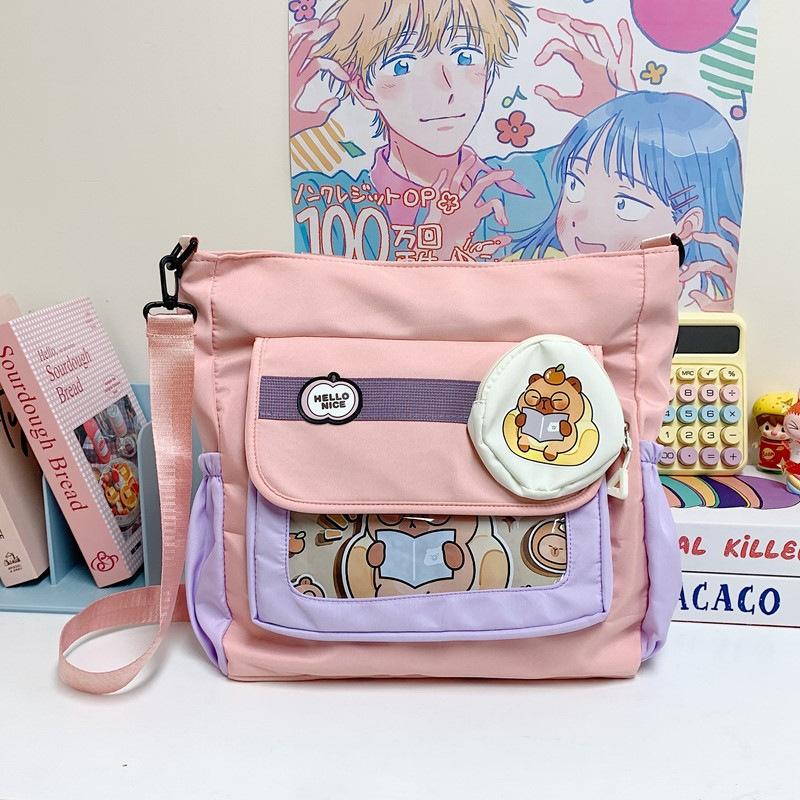 New cute college style bag versatile simple large-capacity class personalized tote women's bag shoulder bag batch