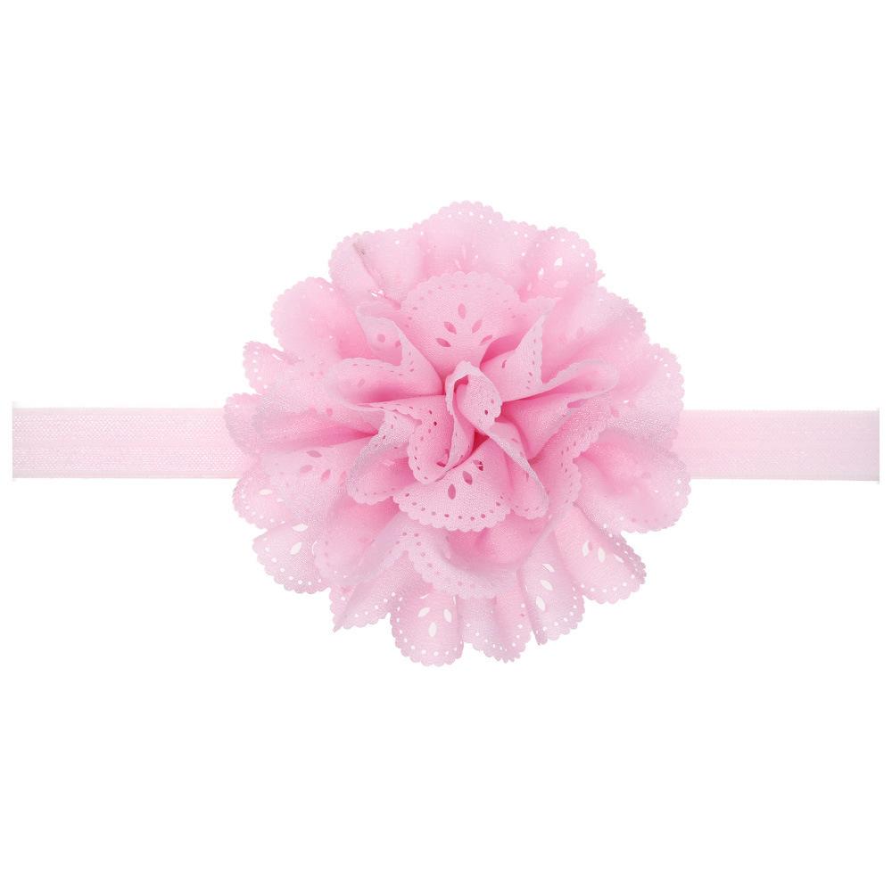 Kids Baby Headwear Hollow Lace Flower Headband Elastic Hair Band Accessories