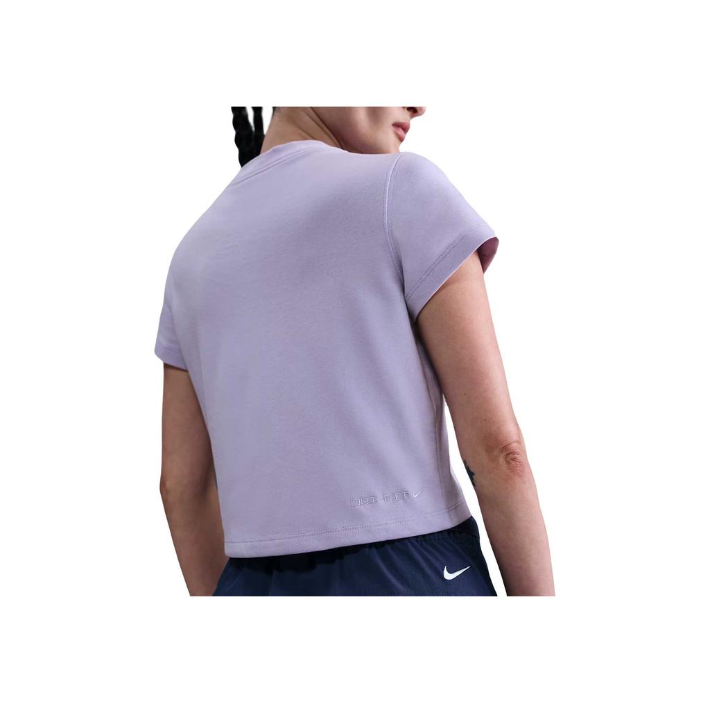 Nike Comfortable Fashionable Simple Versatile Short Sleeve T-Shirt Women Tops Purple HM6085515