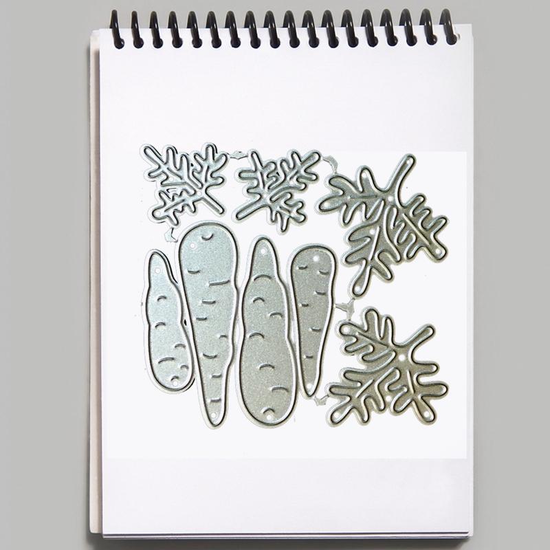 DIY Scrapbooking Stencils Templates Metal Cute Carrot Embossing Cutting Dies Cards Making Supplies for Craft Decoration