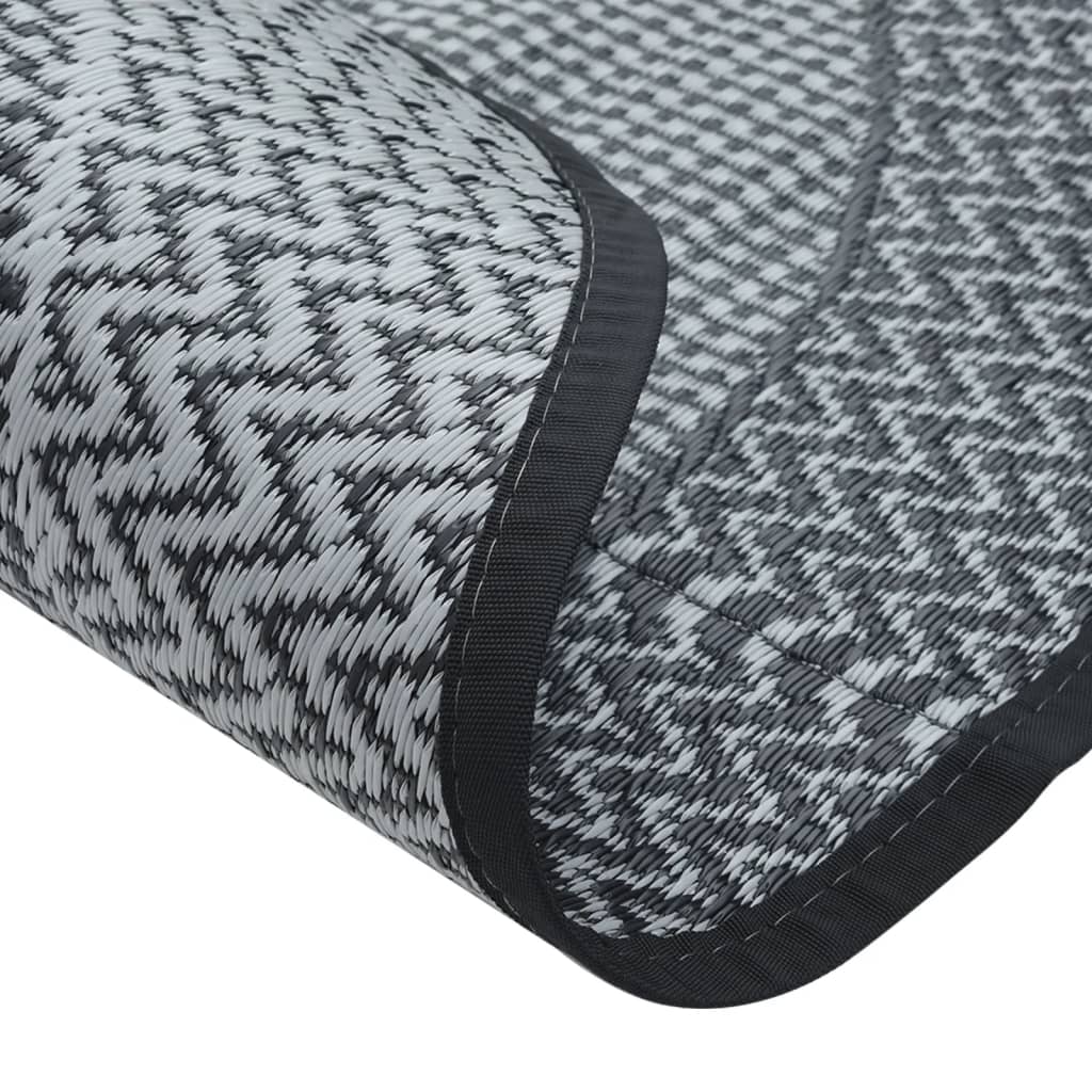 Outdoor Rug ARAKIL Grey Ø200 cm PP