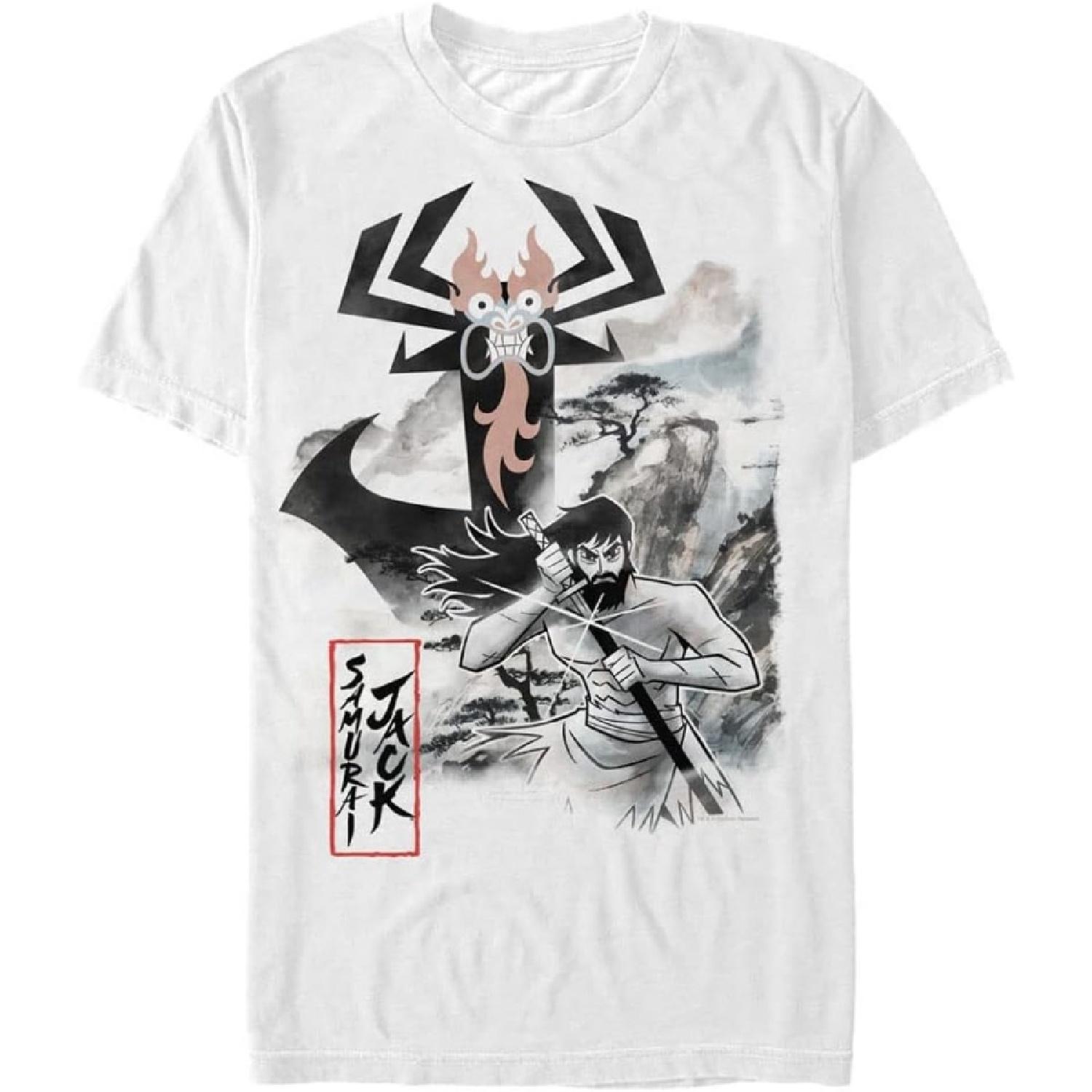 

WARNER BROS Samurai Jack Men s Big & Tall Jack Watercolor T-Shirt, White, X-Large Tall, White, X-Large Big Tall XXL білий