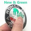 Per Alfa Romeo Tappi Ruota ReQ 2pz 74mm Adesivo Metallico 3D Accessori Styling Auto Per Alfa Romeo Auto Cofano Griglia Anteriore Bagagliaio Posteriore Emblema Centrale Badge