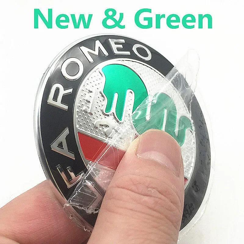 Per Alfa Romeo Tappi Ruota ReQ 2pz 74mm Adesivo Metallico 3D Accessori Styling Auto Per Alfa Romeo Auto Cofano Griglia Anteriore Bagagliaio Posteriore Emblema Centrale Badge