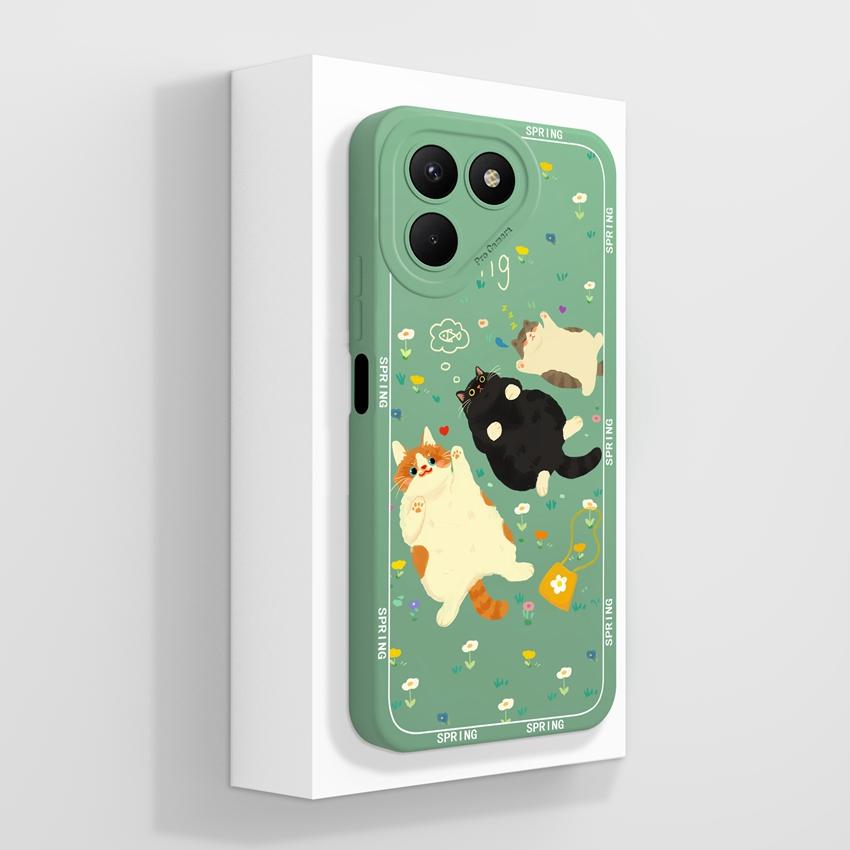 For Tecno Pova 7 6 5 4 Pro Pop 8 9 10 10C Flying Astronaut Phone Cases Camera Protection Liquid Silicone Shockproof Back Covers Shell For Tecno Casing