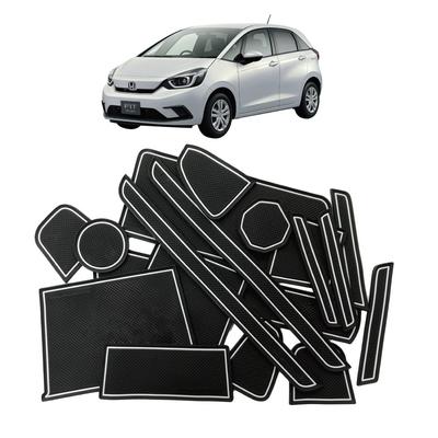 Prevention Honda New FIT Fit GR Type Interior Rubber Mat In the OP With Front Door Pocket Mat Rubber Mat Noise Prevention Parts for 1 Car GR1 2 3 4 5