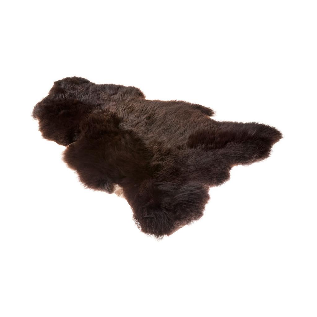 Natural sheepskin leather Brown 80-100cm size 80-100cm