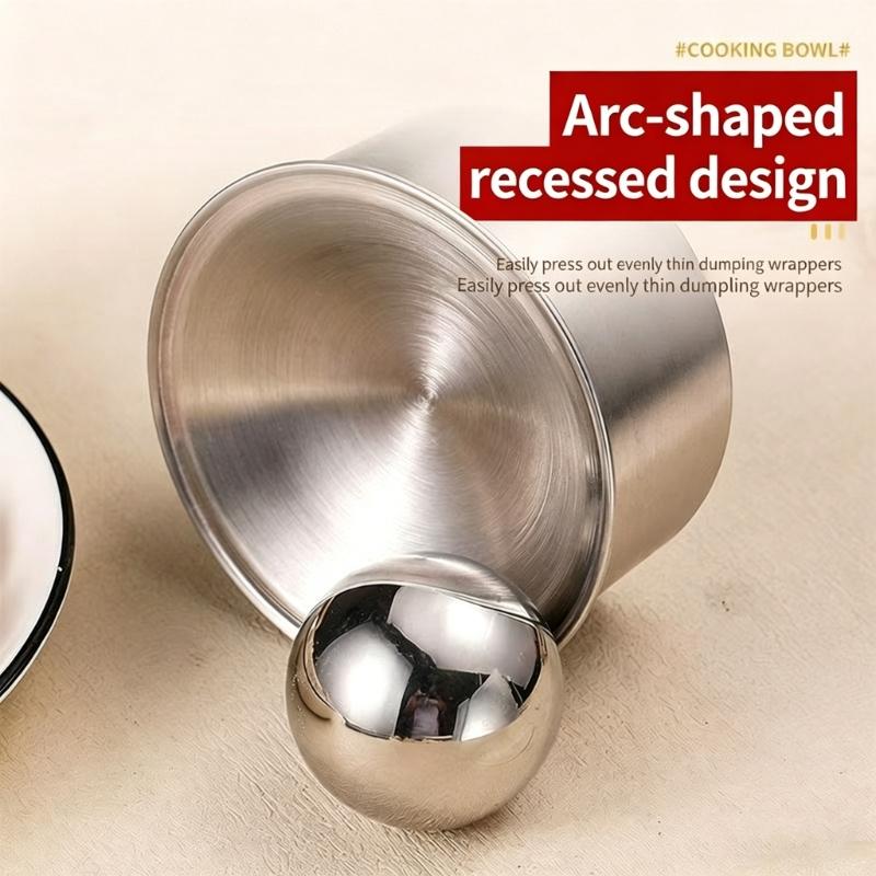 Easy To Use Dumpling Wrapper Press Handheld Dough Presser Stainless Steels Kitchen Utensils For Home Cook