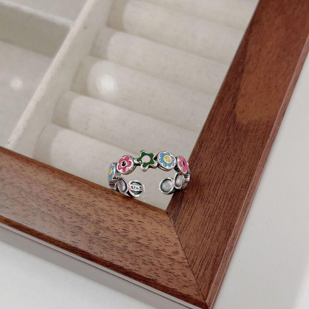 Oil Niche Design Girl Gift Girl Earrings Women Hoop Earrings Korean Style Earrings Opening Ring