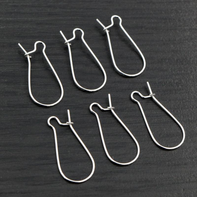 100pcs/Lot 11x24mm/16x38mm/9x18mm Silver Plated /Rhodium/Gold Color Earring Hooks Earring Ear Wires Findings DIY Jewelry Making