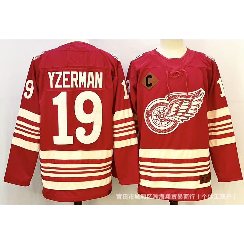 Herren Detroit Red Wings Eishockey Trikot 88 13 53 23 91 Gestickt Fanartikel Wintersport Spiel im Freien