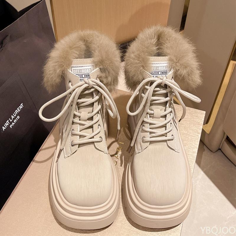 Fashionable versatile new autumn winter warm women's cotton shoes casual comfortable non slip soft soled women's boots