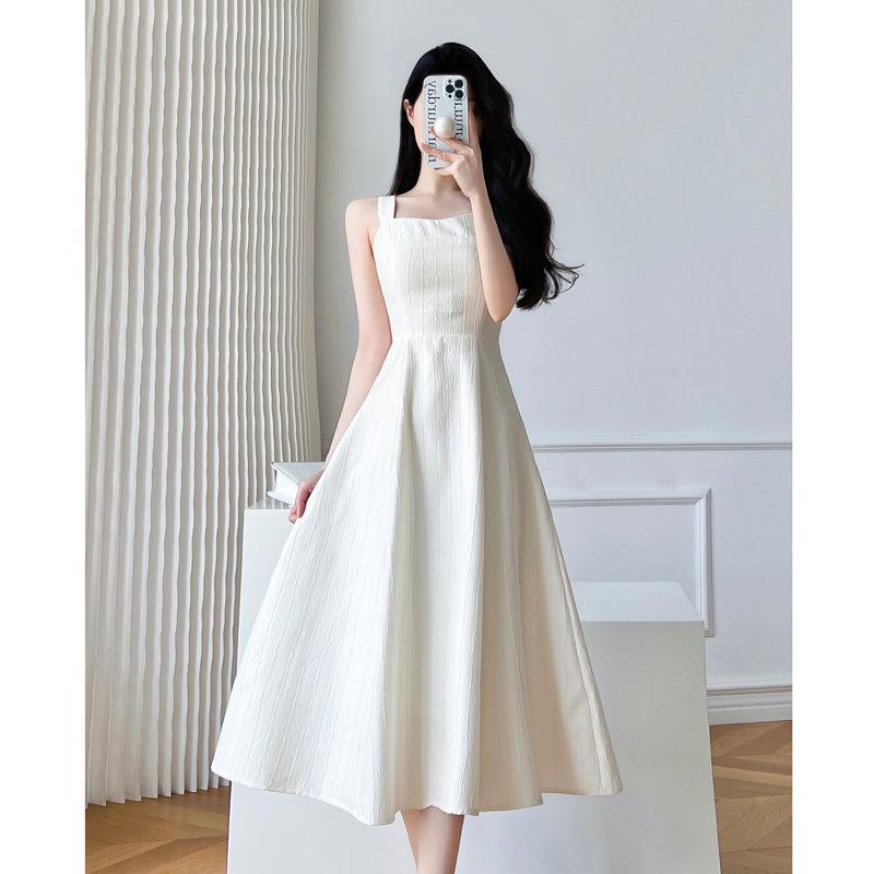 French Chic Two-Piece Qipao Top & Camisole Dress Set for Women - Spring & Autumn High-Waisted Style