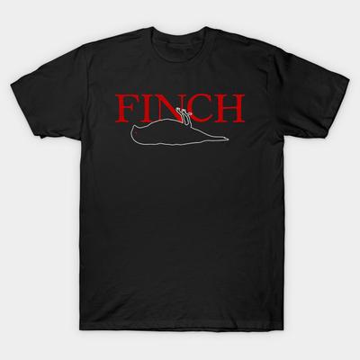 Men Black Print T-shirt Finch - Atticus No-Cut Transfer Paper Print Cotton Tshirt