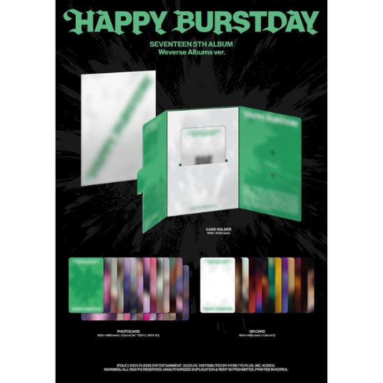 Select POB Weverse Albums Ver SEVENTEEN 5th Album HAPPY BURSTDAY
