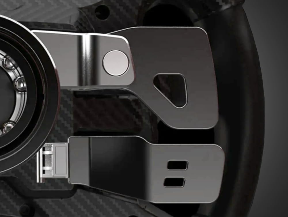 MOZA Racing KS Steering Wheel for GT and Formula Racing with 10 Customizable LEDs and RGB Quick R047 Games, Buttons, Built-in Release,