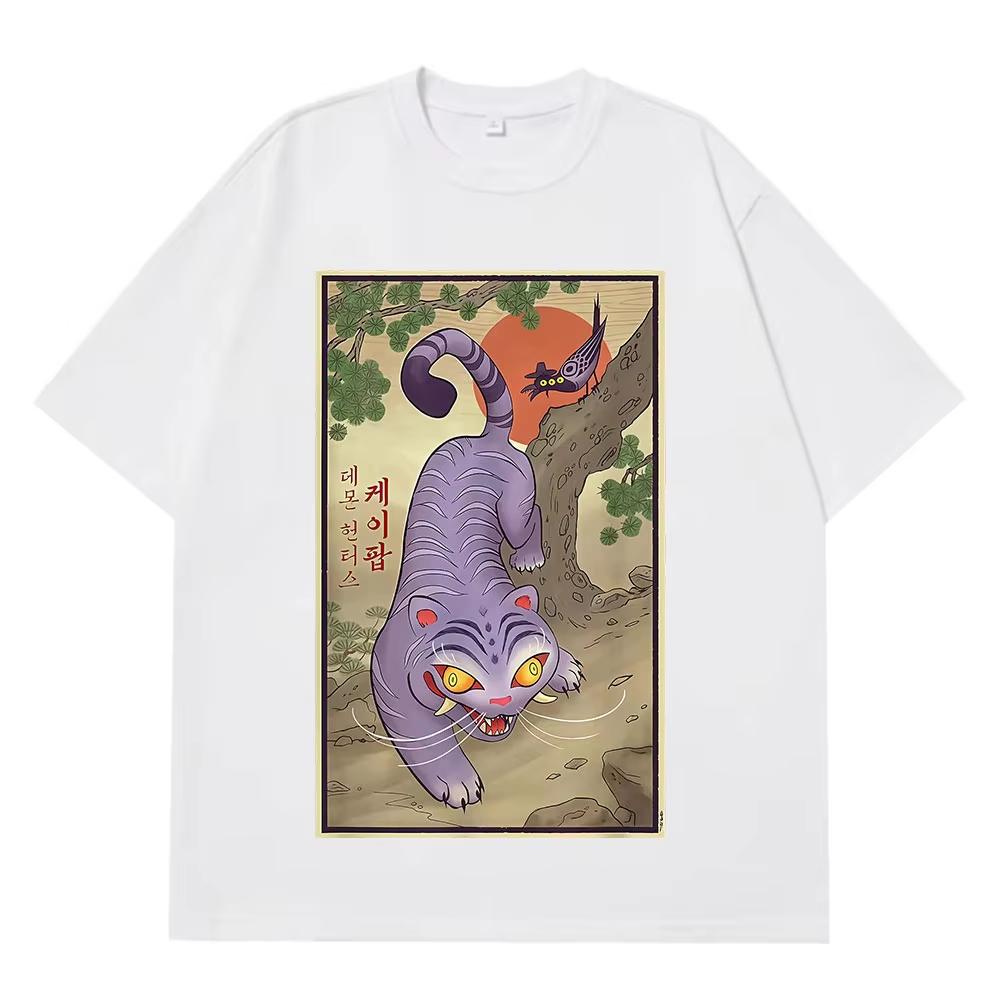 Derpy Hrající si s Kloboukem K-Pop Lovci Démonů Potisk Trička Pánská Dámská Hip-hopová Letní Trička Krátký Rukáv Bavlna Ležérní Trička