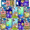 Custodia per Telefono per Samsung Galaxy S25 S23 S22 S24 Ultra FE S9 A05 A06 A15 A16 A36 A37 A35 A54 A55 A56 A57 A25 A26 A53 Anime S-SpongeBob Quadrato Copertina