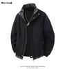 2026 New Arrival Unisex American Style Stand Collar Plaid Patchwork Jacket for Spring and Autumn