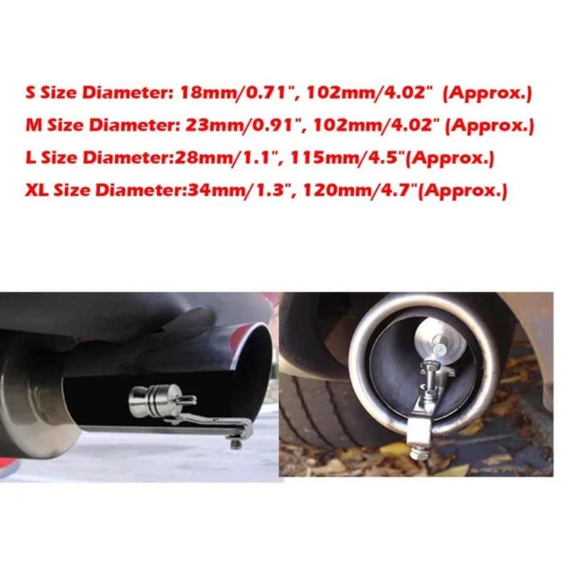 1 Pc Sound Simulator Car Turbo Sound Whistle Vehicle Refit Device Exhaust Pipe Turbo Sound Whistle Car Turbo Muffler S-XL