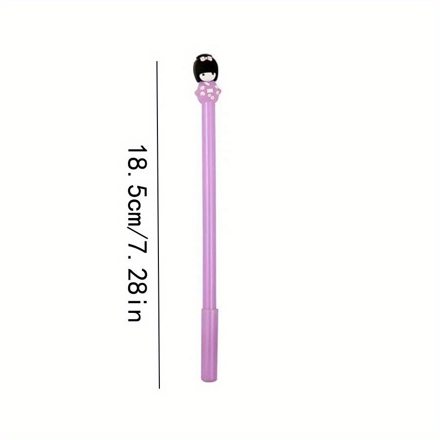 Back To School Season 10pcs 0.5mm Cute Doll Neutral Pen Creative Cartoon Kimono Girl Avatar Neutral Pen Black Water Pen Sign Pen.