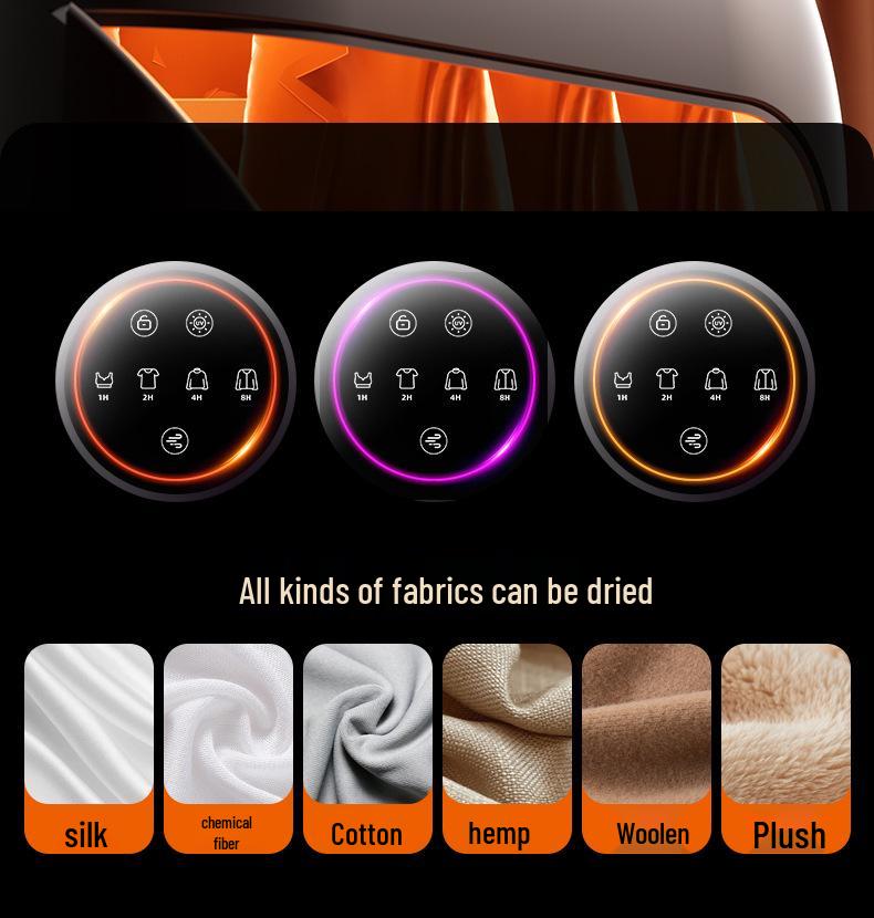 Portable Dormitory Dryer 2025 - Compact Folding Clothes Dryer for Travel and Baby Use