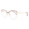 Full Rim Cat Eye Red Rose Gold Smartbuy Collection Greta L118a Fashion Women Eyeglasses