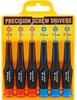SK11 Precision Screwdriver 600 Set, 6-Piece Set, No.