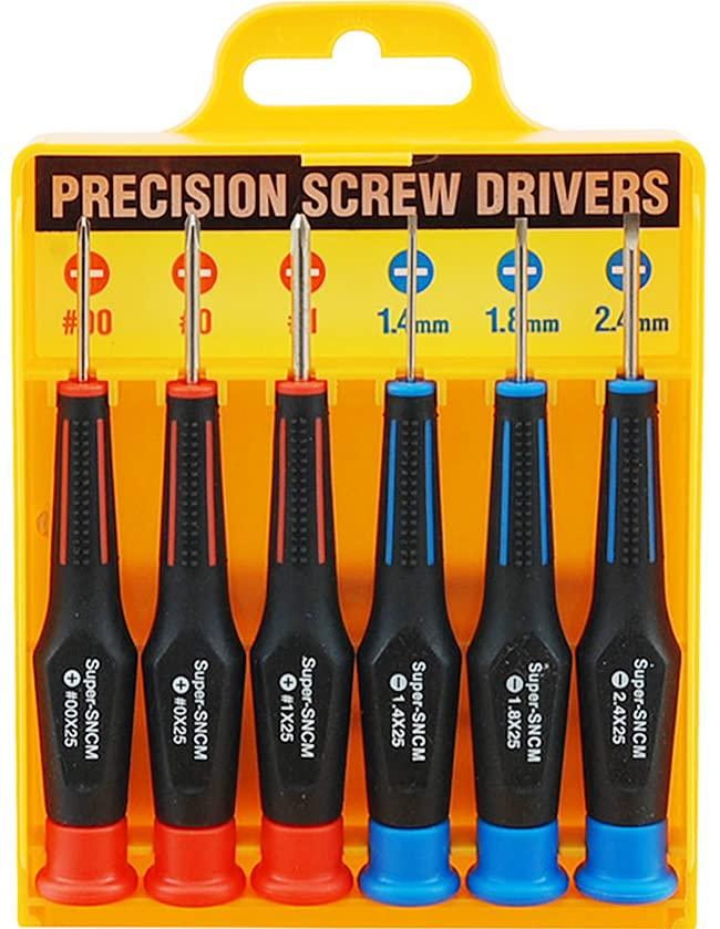 SK11 Precision Screwdriver 600 Set, 6-Piece Set, No.