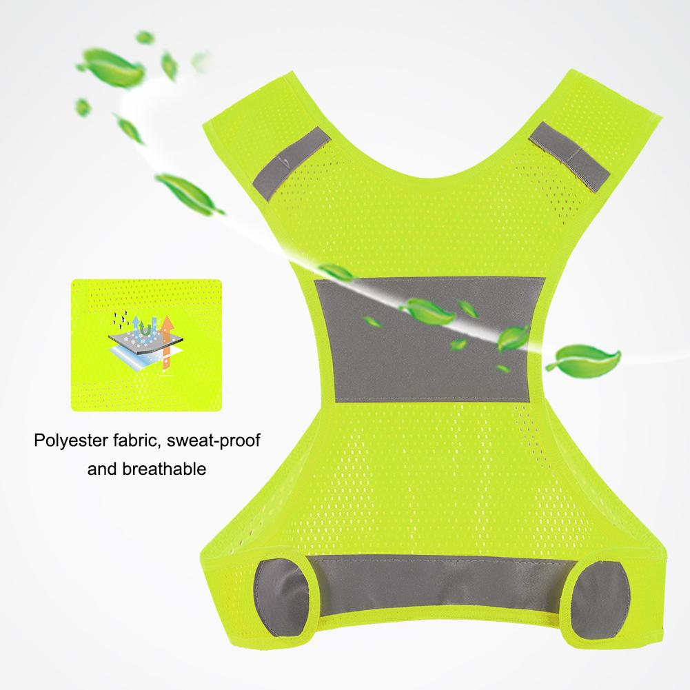 Outdoor Cycling Reflective Vest Lightweight Running Vest Sports Safty Waistcoat