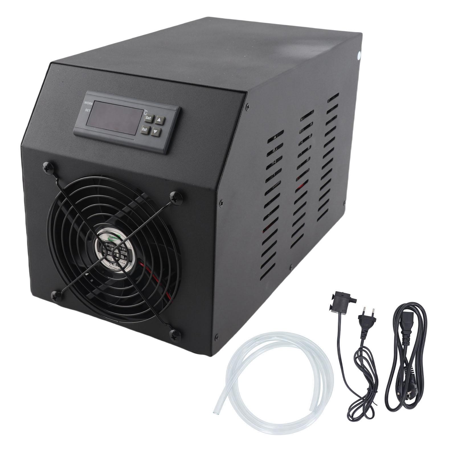 1/4HP Aquarium Water Chiller with Pump and Hose 16 Gal 60L Water Cooling System for Coral Fish Shrimp Hydroponic Tank