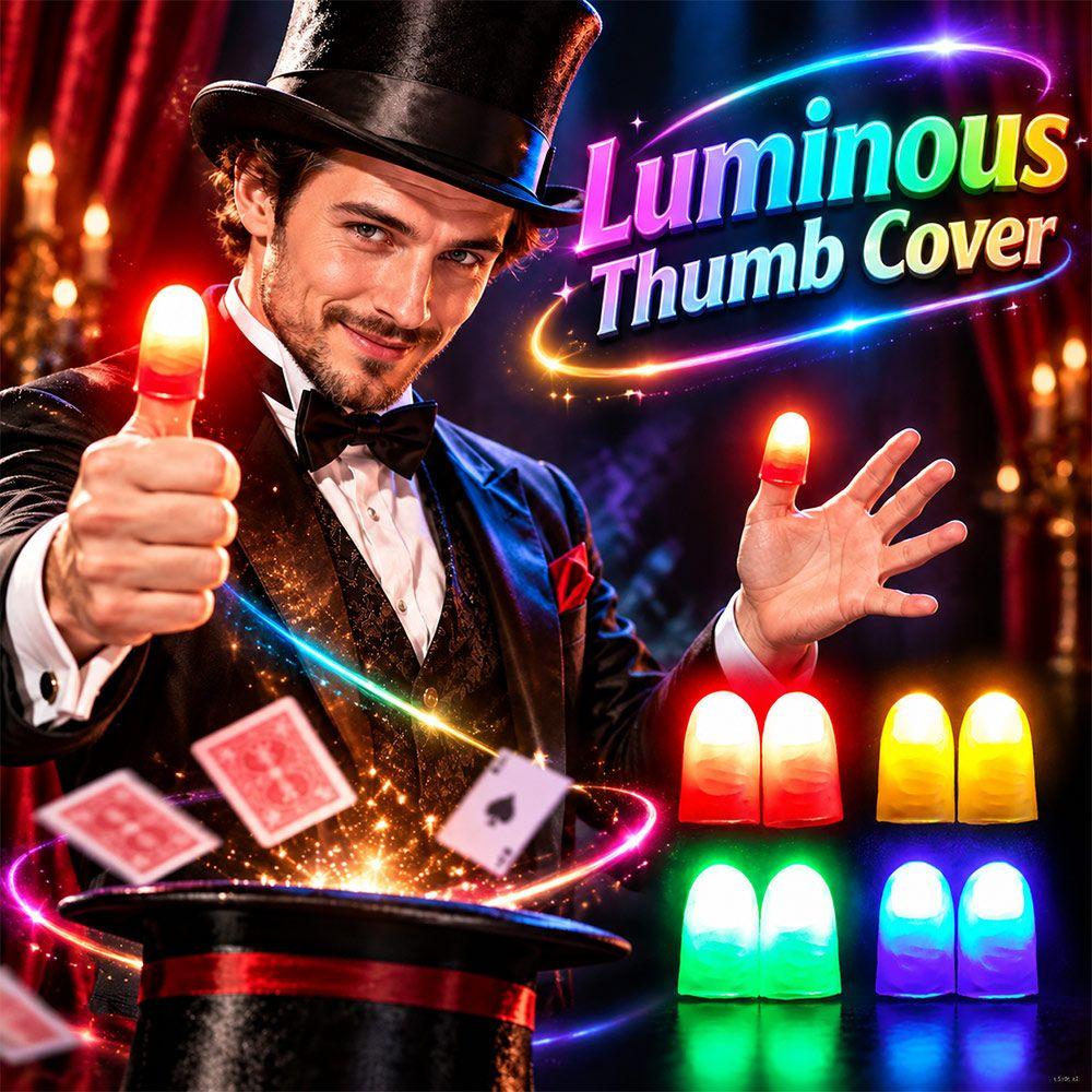 1/4Pair Glowing Glowing Magic Finger Props LED Finger Lights New Thumb Lights Magic Show Props