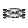 4Pcs Car Wheel Badge Sticker Emblem Decoration for  Mercedes Benz W124 W205 W211 W203 W204 W168 CLA CLK CLS GLA GLC C180