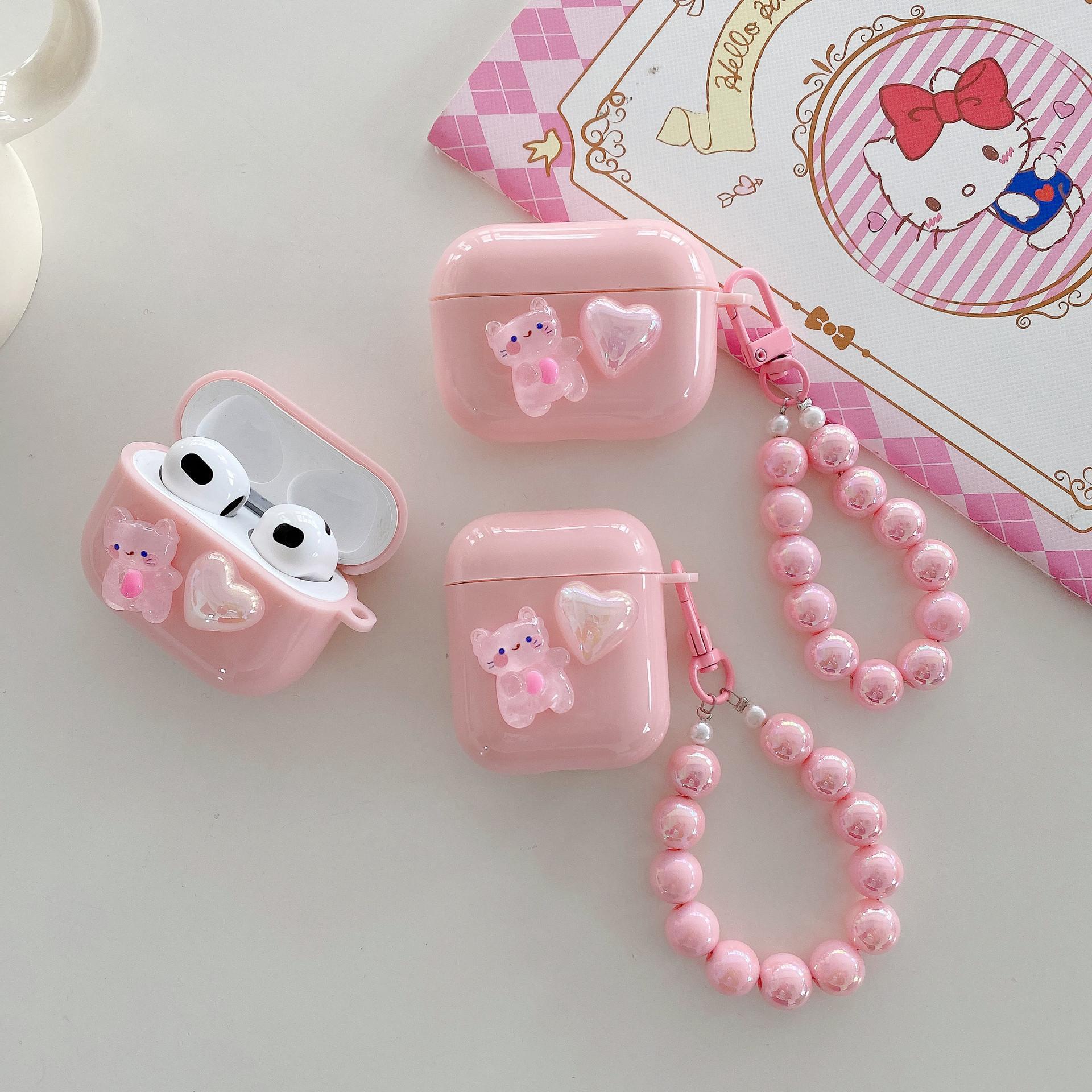 

Мягкий чехол в стиле аниме с милой мультяшной девушкой для AirPods 1, 2, 3rd, новые Bluetooth-наушники для AirPods Pro, чехол для зарядного устройства с крючком