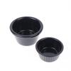 Sauce Bowl Round Glossy Melamine Black Mini Dipping Cup American Tableware For Cafe For The Kitchen