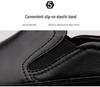 Men's Large Slip-On Leather Casual Shoes – Soft Sole, Breathable Cowhide, Ideal for Driving, Comfortable Dad Style