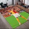 Galatasaray Victor Osimhen Flannel Printed Carpet, Home Sofa Decoration for Living Room & Bedroom, Non‑Slip Play Flannel Floor Mat for Game Room