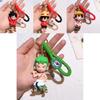 Stylish One Piece Keychain For Luffy Nami Sanji Zoro Fans Durable Silicone Accessory