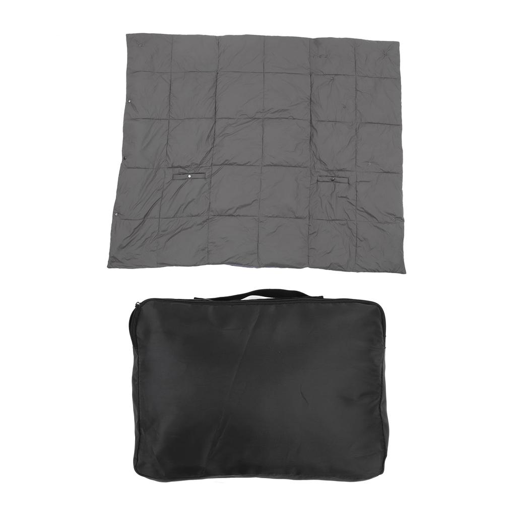 USB Heated Blanket Dark Grey 3 Temp Modes 52x43in Soft Chinlon Multi Purpose Portable Heated Blanket
