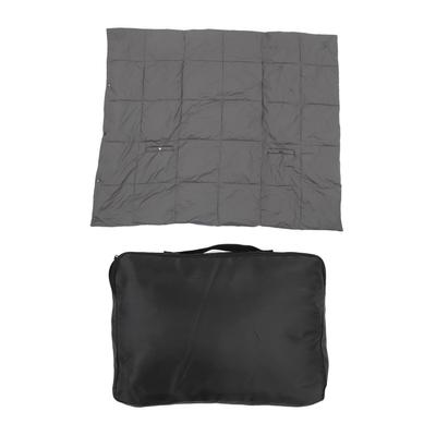 USB Heated Blanket Dark Grey 3 Temp Modes 52x43in Soft Chinlon Multi Purpose Portable Heated Blanket